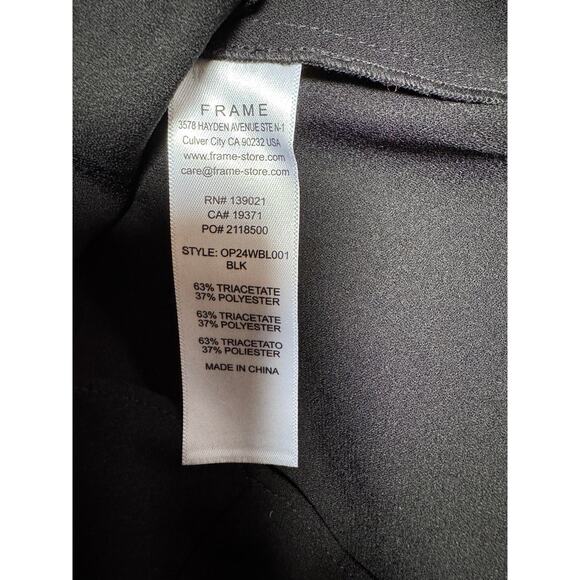 Frame Flutter-Sleeve black women’s top $398.00 retail size XS (New) - Picture 7 of 7